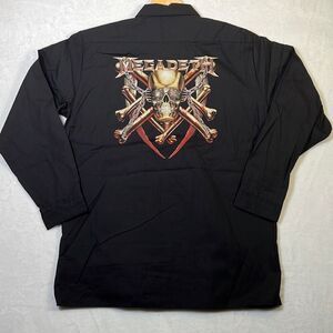 Megadeth vintage‎ Dickies collab Button down concert release shirt NWT Men Large